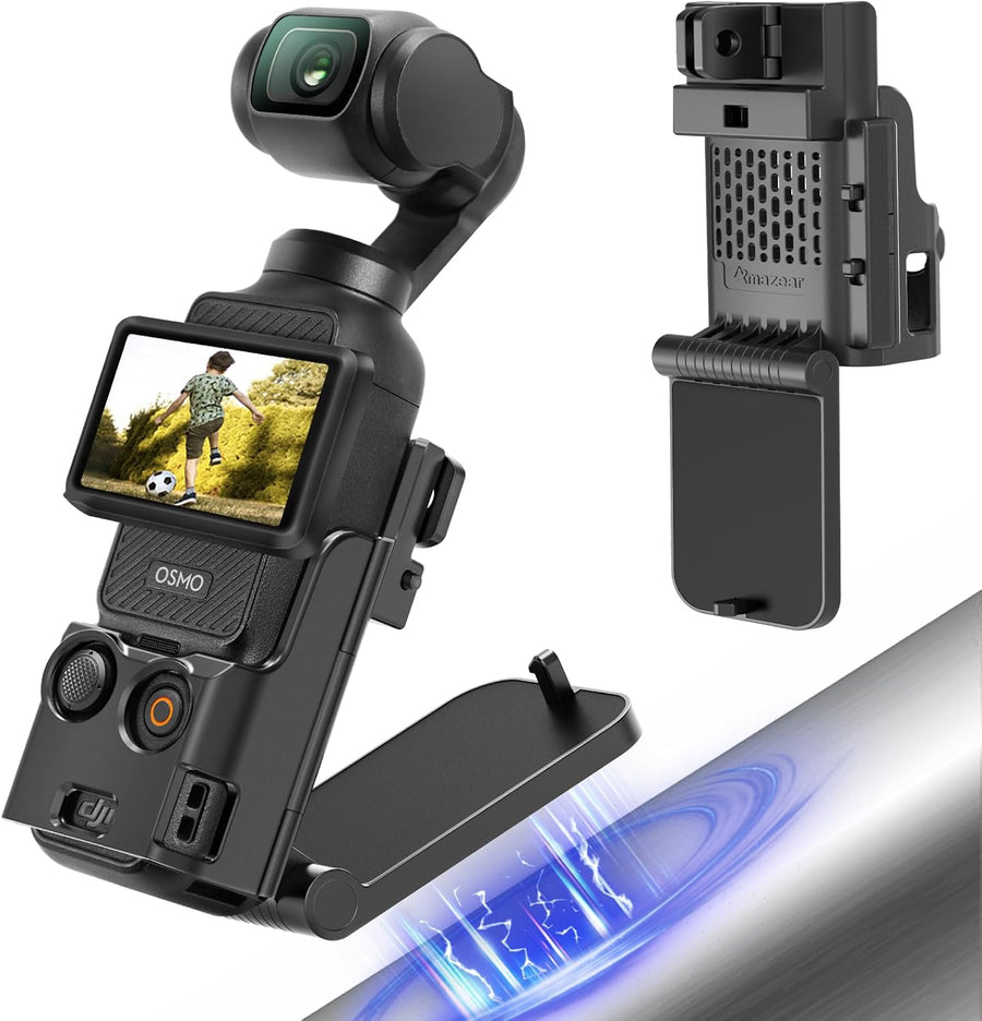 Amazear Magnetic Mount Stand for DJI Osmo Pocket 4P/4/3 / Xtra Muse - Black