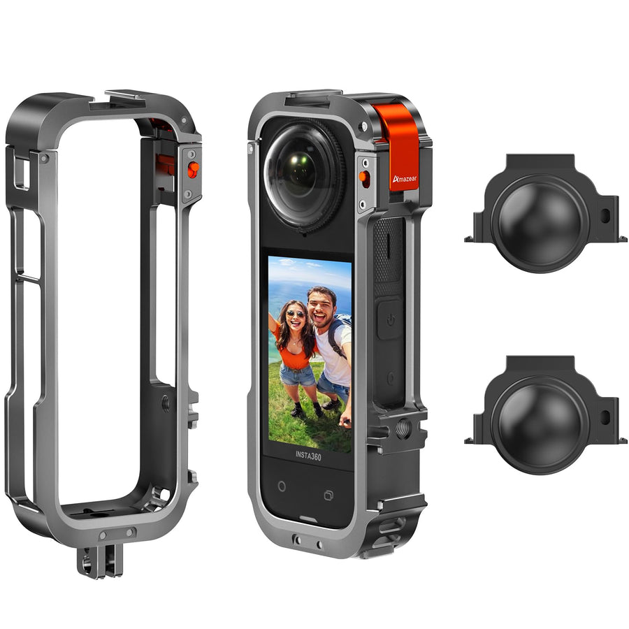 Amazear Metal Protective Case for Insta360 X4 Accessories