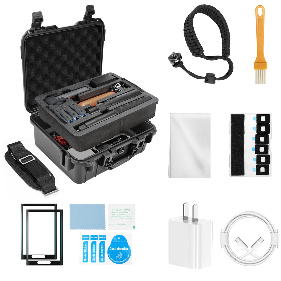 Hard Case Bundle Kitt for Insta360 X5 - Insta 360 X5 X4 Accessories Combo
