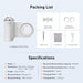 Amazear Phone Camera Grip with Detachable Clamp - White - detail 8