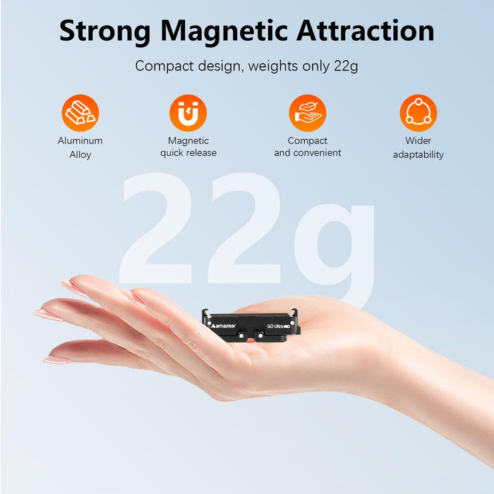 Amazear Magnetic Quick-Release Adapter Mount for Insta360 GO Ultra - detail 5