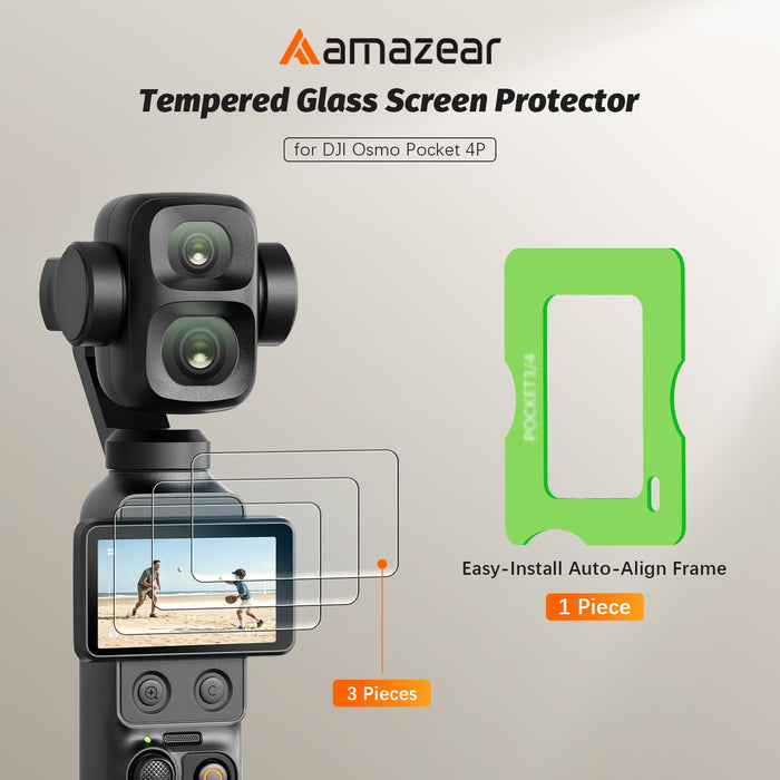 Amazear Screen Protector for DJI Osmo Pocket 4P (3 Pack) - detail 2