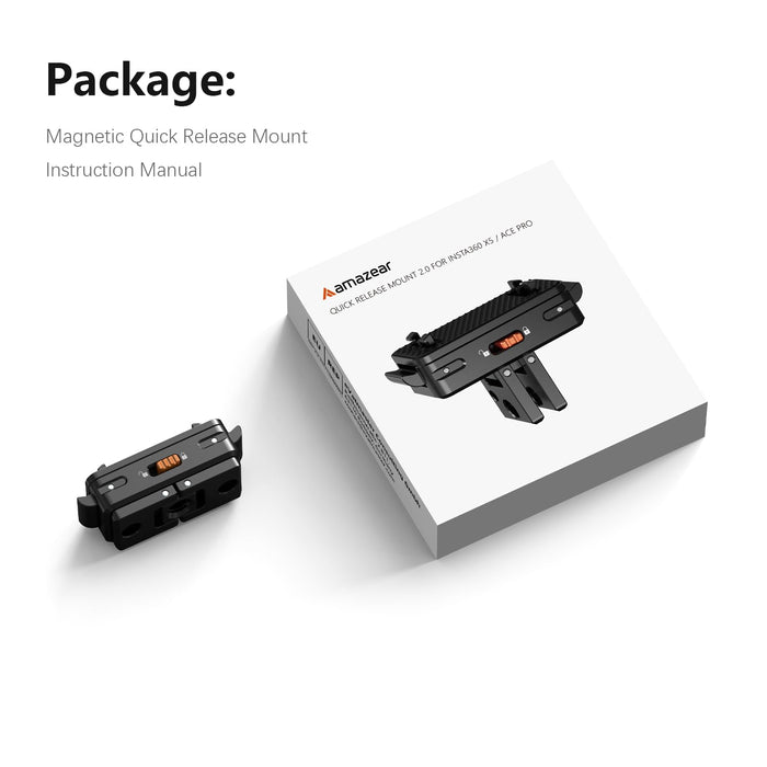 Amazear Locking Magnetic Quick-Release Adapter for Insta360 Cameras - detail 9