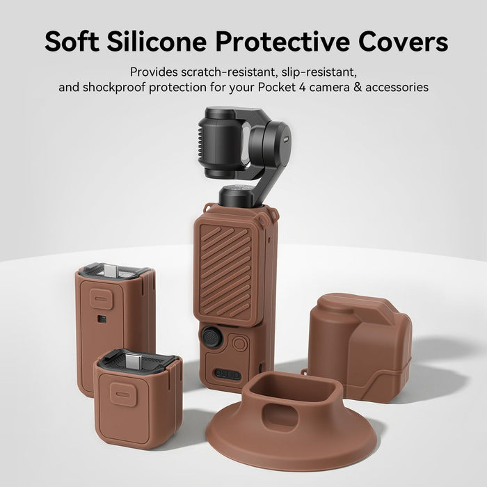 Amazear Silicone Case for DJI Osmo Pocket 4 - Brown - detail 8
