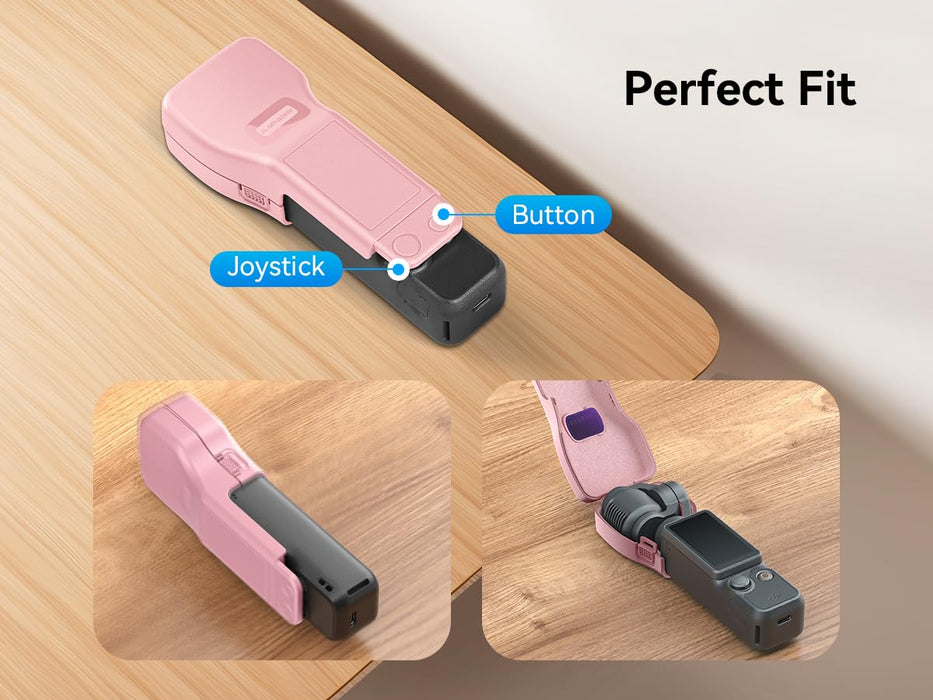 Amazear Gimbal Screen Protective Cover for DJI Osmo Pocket 4/3/Xtra Muse - Light Pink - detail 2