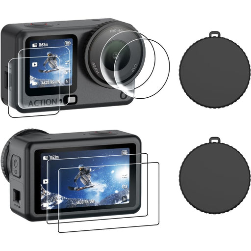 Amazear Screen Protector and Silicone Lens Cap Set for DJI Osmo Action 6 - product image