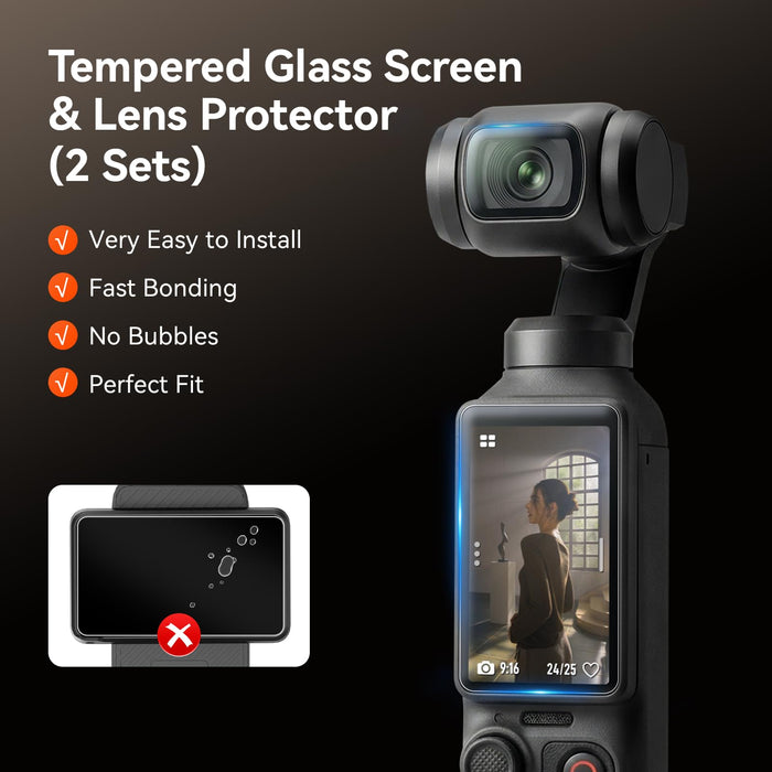 Amazear Silicone Case for DJI Osmo Pocket 4 - Black - detail 7