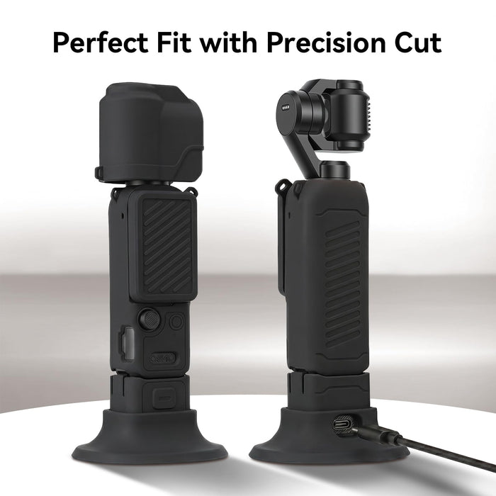 Amazear Silicone Case for DJI Osmo Pocket 4 - Black - detail 3