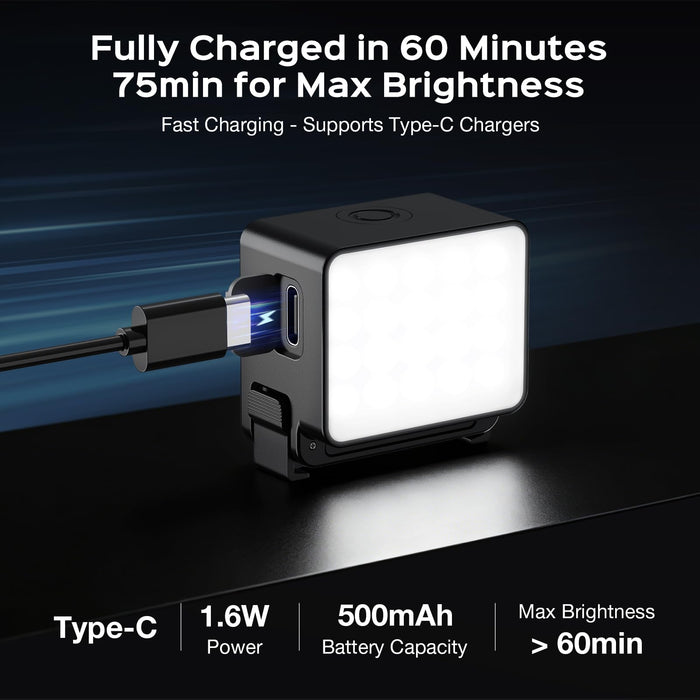Amazear Magnetic LED Video Light for DJI Osmo Action 6 - detail 5