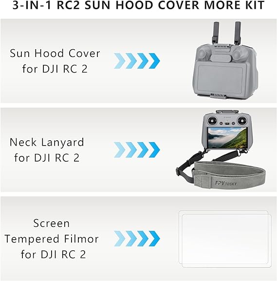 FPVtosky RC 2 Controller More Protector Kit for DJI Mini 4 Pro Accessories
