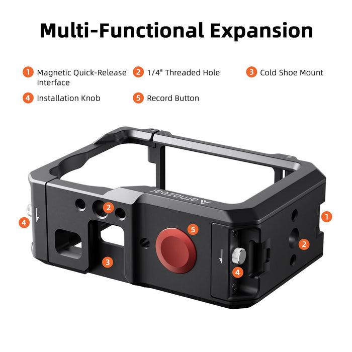 Amazear Metal Protective Case for DJI Osmo Action 6 - detail 6