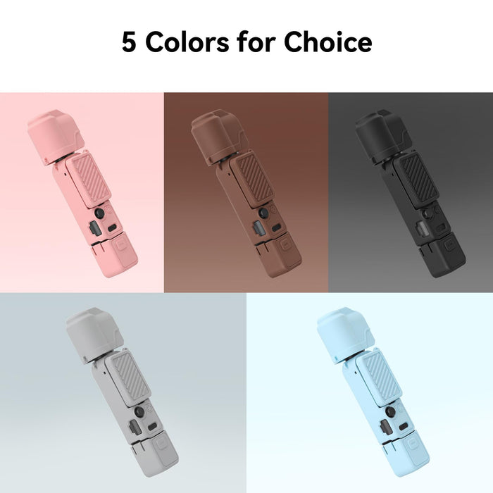 Amazear Silicone Cover and Screen Protector Set for DJI Osmo Pocket 4 - Blue - detail 9