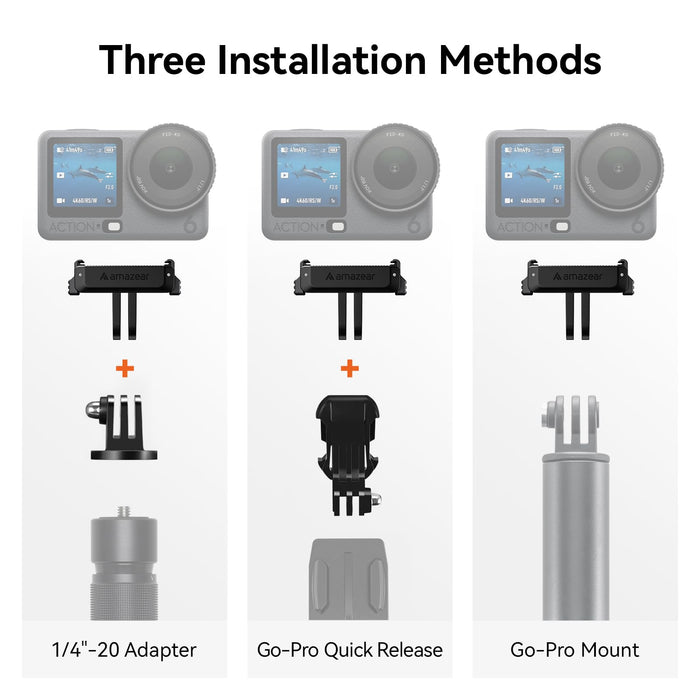 Amazear Magnetic Mount for DJI Osmo Action 6 & NANO (2 Pack) - detail 6