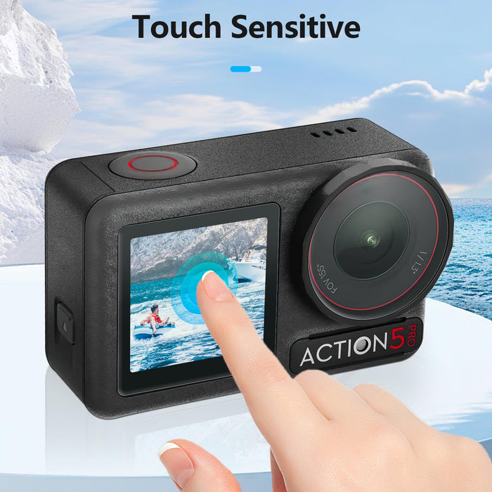 Amazear Lens Screen Protector for DJI Osmo Action 5 Pro (2 Sets) - detail 5