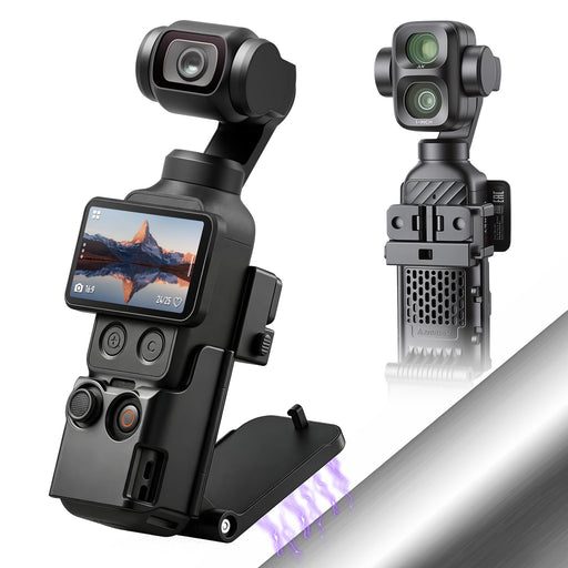 Amazear Magnetic Mount Stand for DJI Osmo Pocket 4P/4/3/Xtra Muse - Black - product image