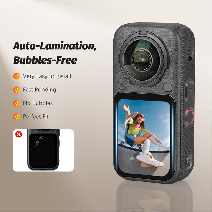 Amazear Tempered Glass Screen Protector for Insta360 X6 (2-Pack) - detail 3