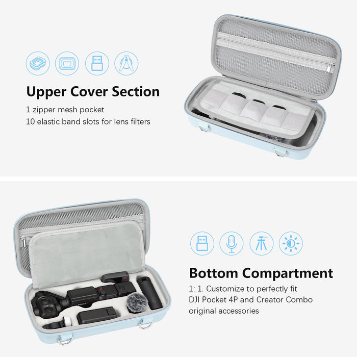 Amazear Carry Case for DJI Osmo Pocket 4P - Blue - detail 4