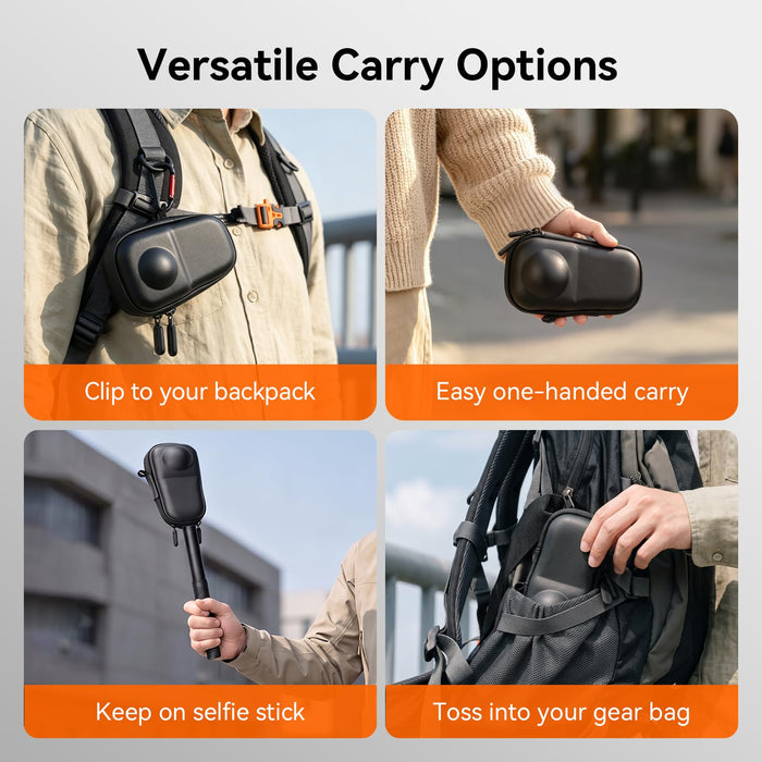 Amazear Hard Carrying Case for Insta360 X6 with Cage Only - detail 7