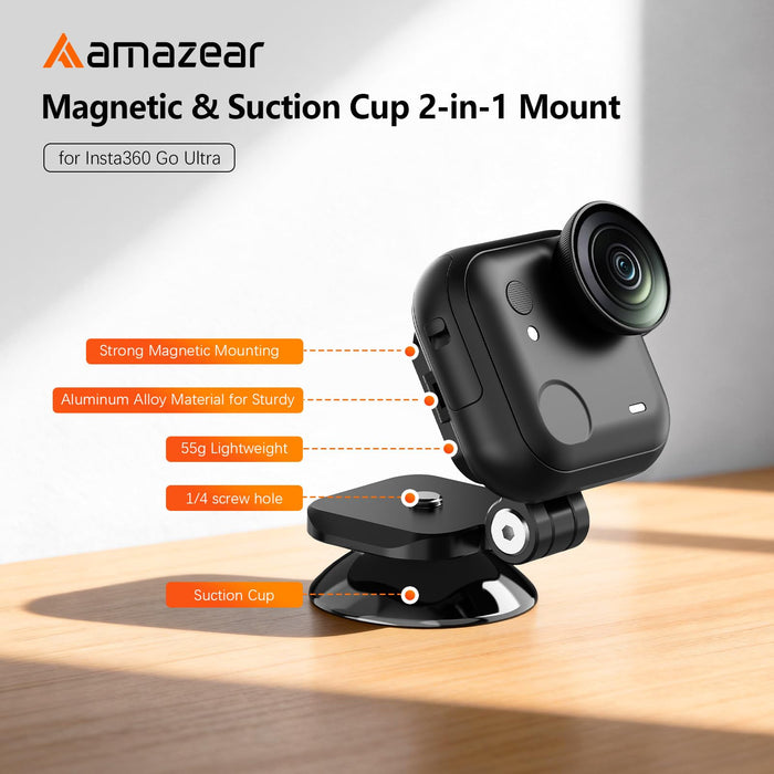 Amazear Magnetic Mount for Insta360 GO Ultra - detail 2
