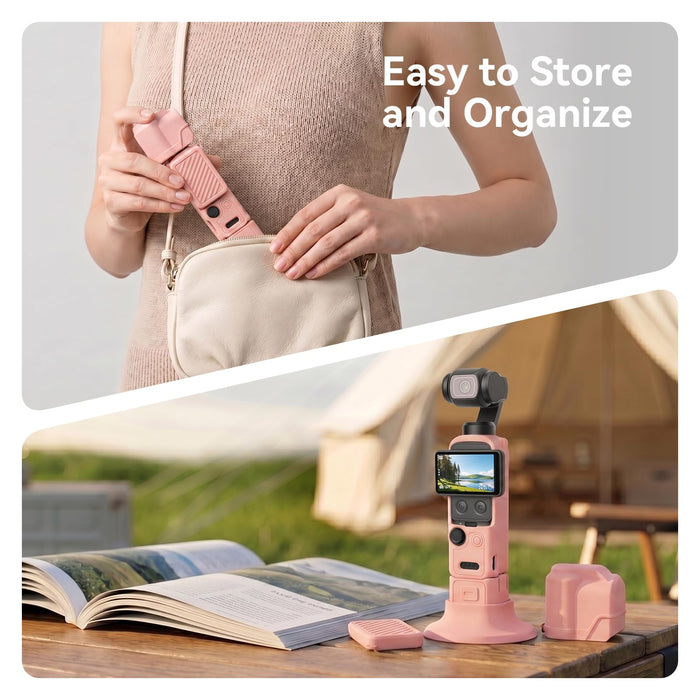 Amazear Silicone Case for DJI Osmo Pocket 4 - Pink - detail 4