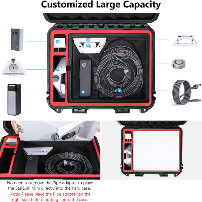 Amazear Protective Hard Case for Starlink Mini - detail 3