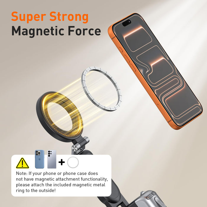Amazear Phone Camera Grip with Selfie Stick and Tripod - Black - detail 4