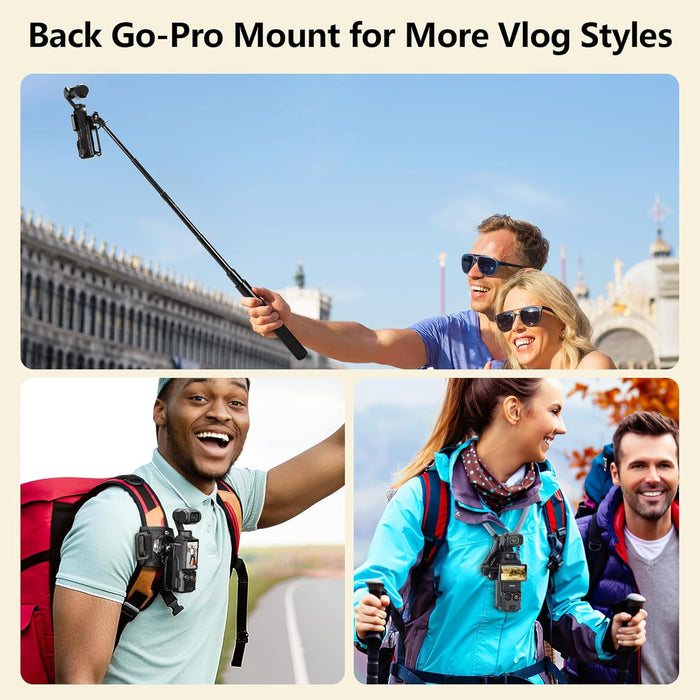 Magnetic Mount Stand and Gimbal Lens Protective Cover Combo for DJI Osmo Pocket 3, Upgraded Pocket3 Accessories Super Strong Magnet Suction Case Holder