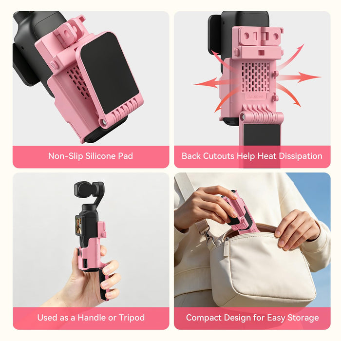 Amazear Magnetic Mount for DJI Osmo Pocket 3 - Pink - detail 8