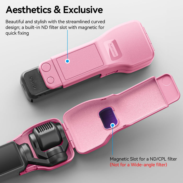Amazear Gimbal and Screen Cover for DJI Osmo Pocket 4/3 - Pink - detail 5