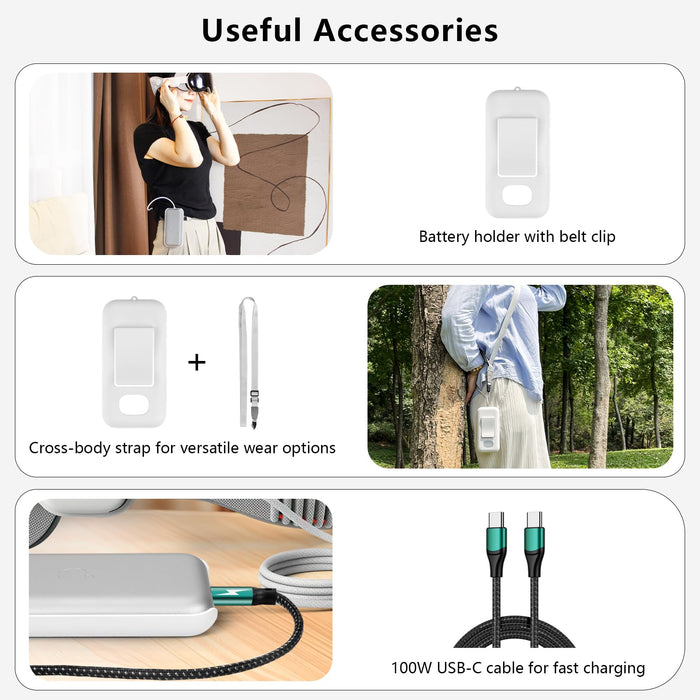 Amazear 7-in-1 Carrying Case Accessory Set for Apple Vision Pro - detail 6