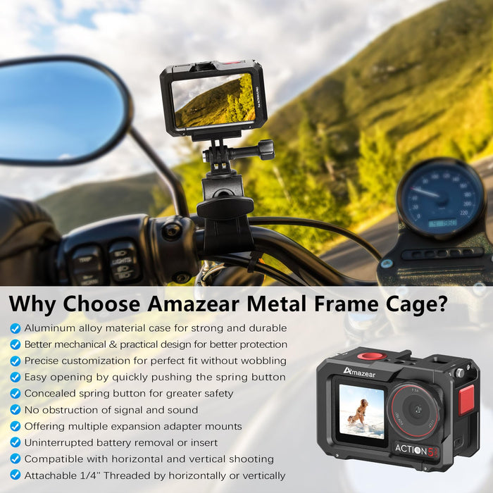Amazear Metal Cage for DJI Osmo Action 3/4/5 Pro - detail 6