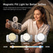 Amazear Phone Camera Grip, Detachable Clamp and Fill Light Set - White - detail 2