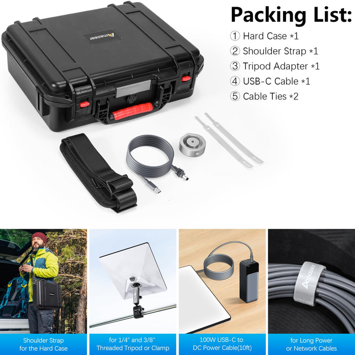 Amazear Protective Hard Case for Starlink Mini - detail 7