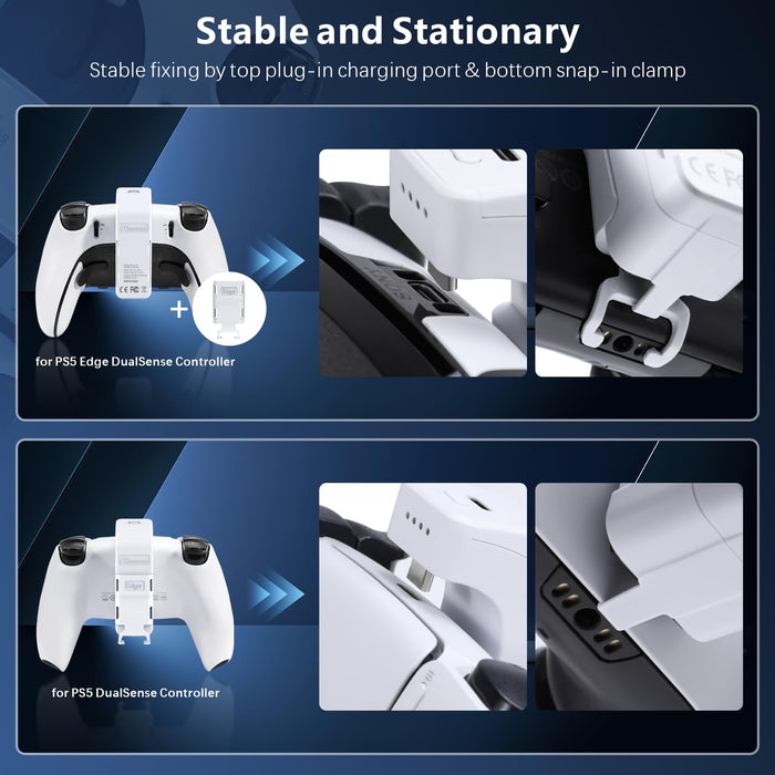 Amazear Controller Battery Pack for PS5 DualSense - White - detail 3