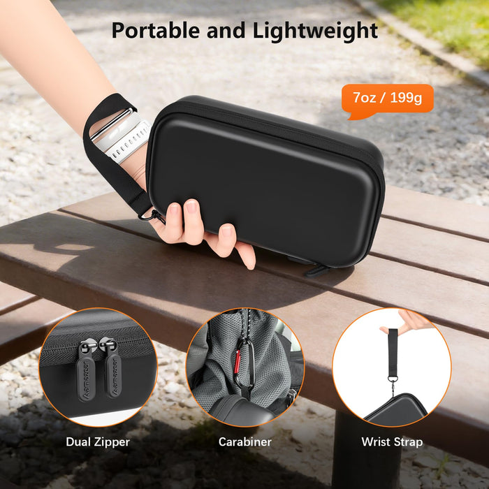 Amazear Portable Carry Case for DJI Osmo Pocket 4 / Xtra Muse - Black - detail 6