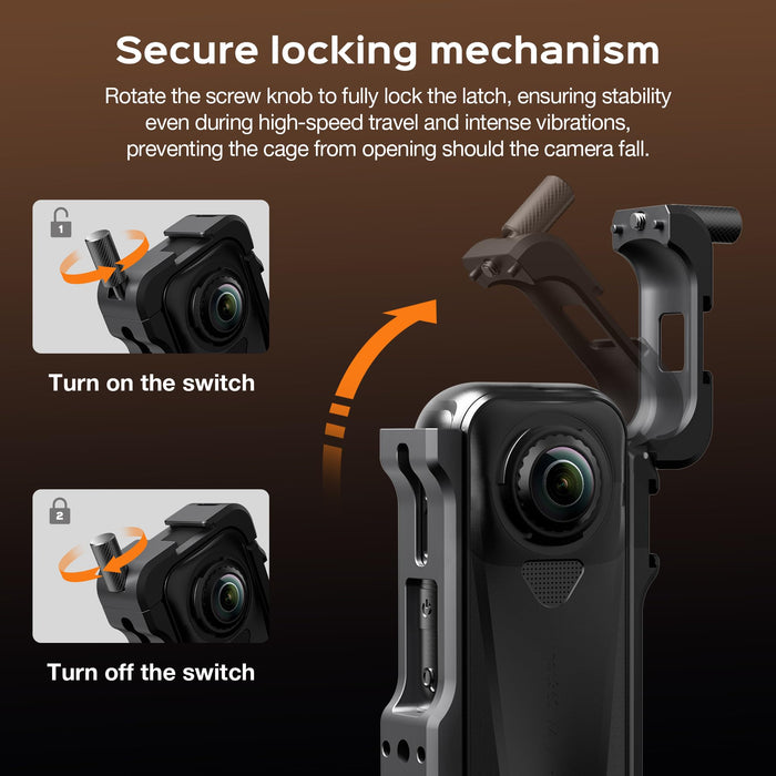 Amazear Metal Protective Case for Insta360 X4 Air - detail 6