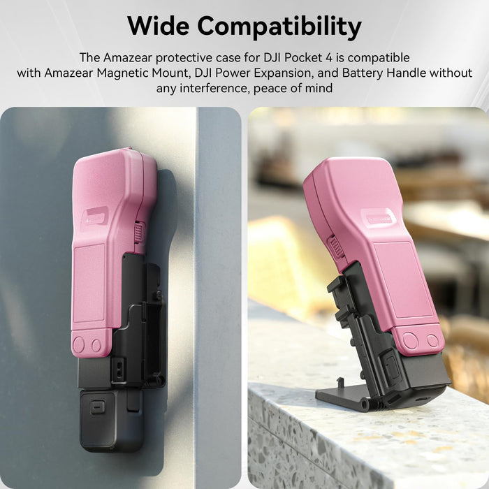Amazear Gimbal and Screen Cover for DJI Osmo Pocket 4/3 - Pink - detail 6