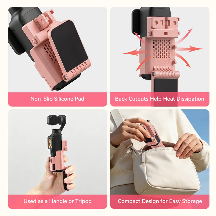 Amazear Magnetic Mount Stand for DJI Osmo Pocket 4P/4/3/Xtra Muse - Light Pink - detail 8