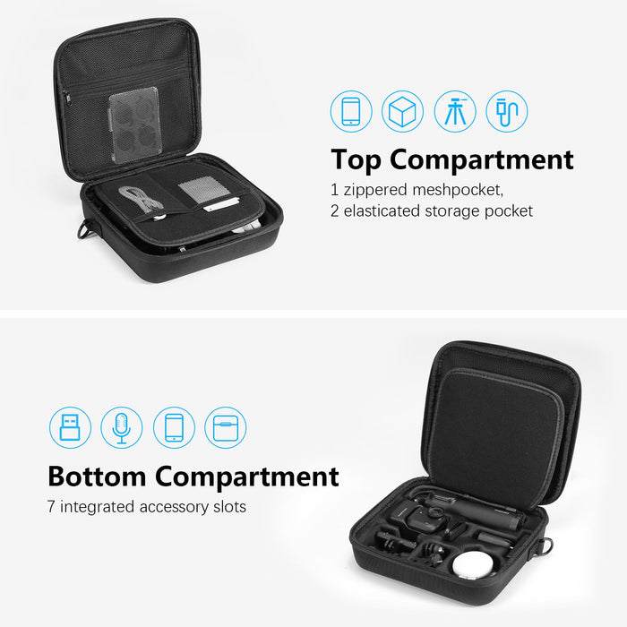 Amazear Travel Carrying Case for Insta360 GO Ultra - Black - detail 3