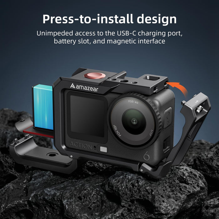 Amazear Metal Protective Case for DJI Osmo Action 6 - detail 4