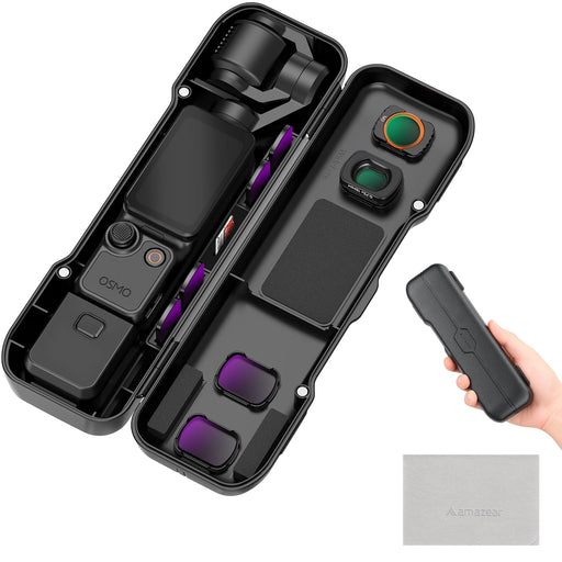 Amazear Portable Protective Case for DJI Osmo Pocket 4/3/Xtra Muse - Black - product image