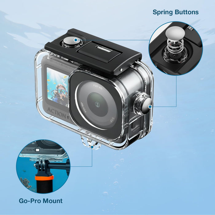 Amazear Diving Housing for DJI Osmo Action 6 - detail 4