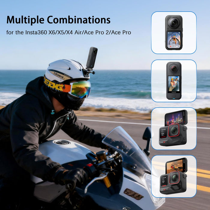 Amazear Magnetic Quick-Release Mount for Insta360 X6 (2 Pack) - detail 2