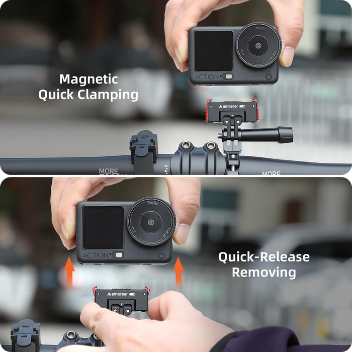 Amazear 360° Rotation Magnetic Quick-Release Mount for DJI Osmo Action 6 / NANO / Xtra - detail 6