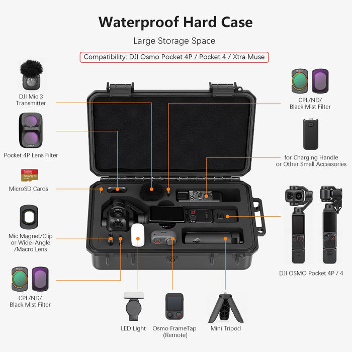 Amazear Hard Case for DJI Osmo Pocket 4P - detail 2