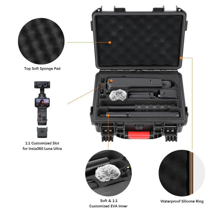 Amazear Double-Layer Hard Case for Insta360 Luna Ultra / Pro - detail 8