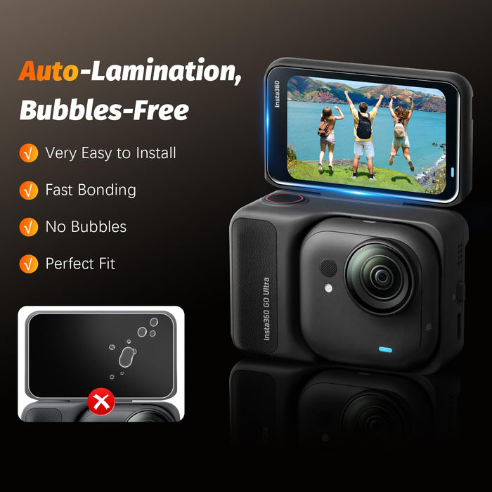 Amazear Screen Protector and Lens Cap Set for Insta360 GO Ultra - Toy504 - detail 3