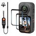 Amazear Screen Protector and Wrist Strap Set for Insta360 X6 - product image