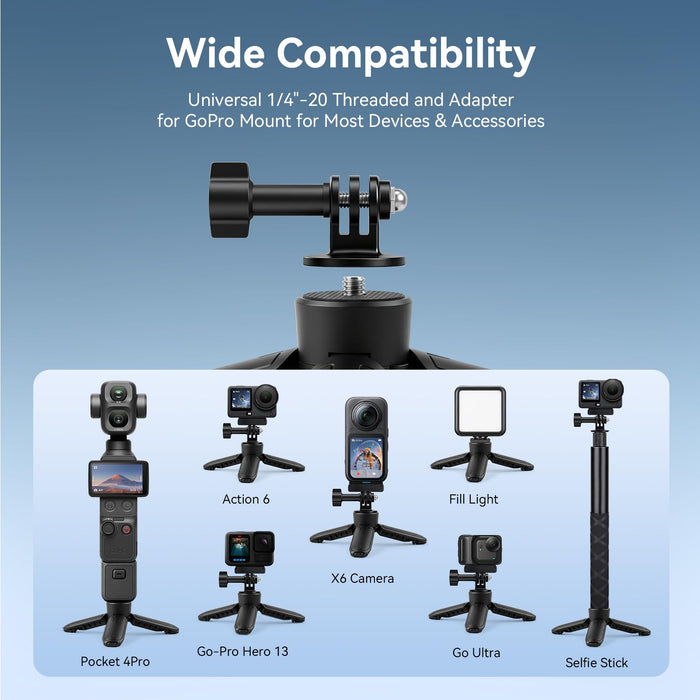 Amazear Mini Tripod for DJI Osmo Pocket 4P/4/3 for Insta360 Luna Ultra/Pro - detail 2