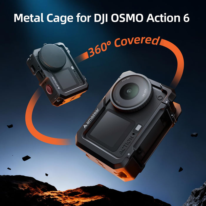 Amazear Metal Protective Case for DJI Osmo Action 6 - detail 2